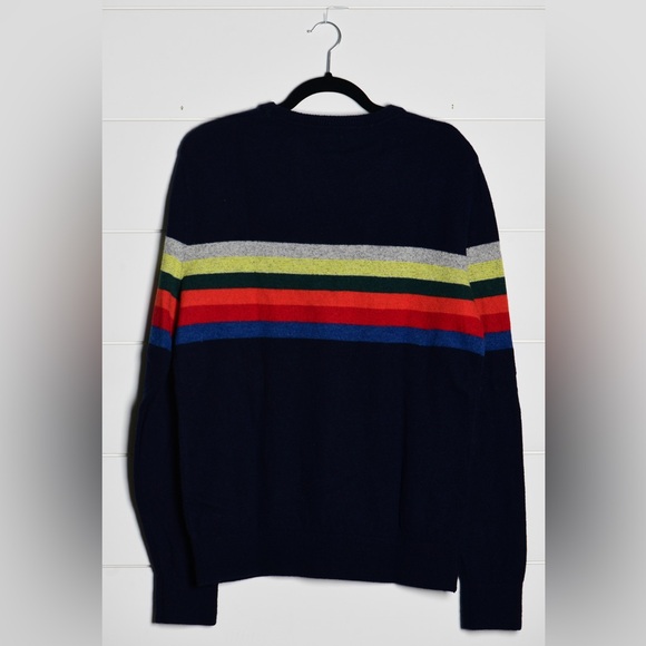 GAP Iconic Crazy Stripes Merino Wool Pull Over Vintage Unisex Retro Sweater - Picture 2 of 4